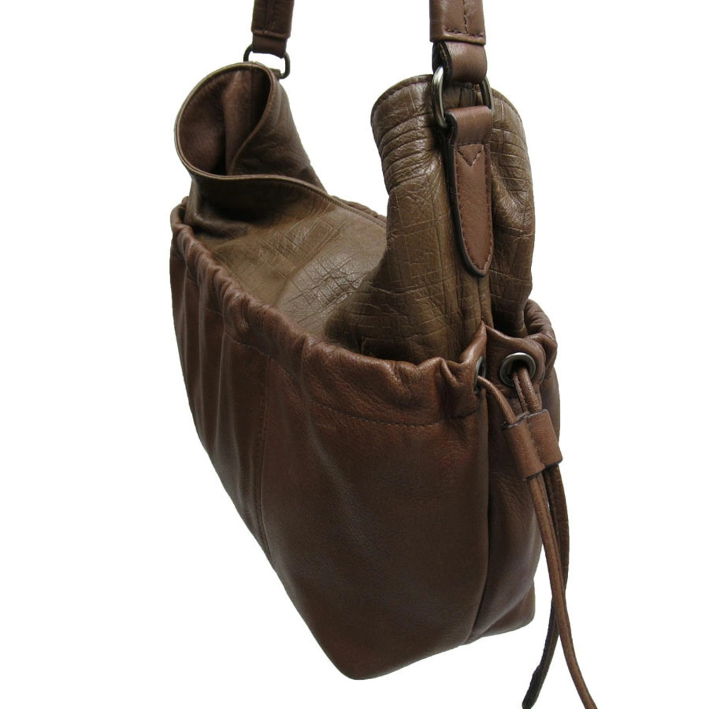Burberry Leather Bag Shoulder Brown